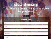 Tablet Screenshot of cbdsolutions.org